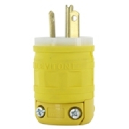 LEVITON Electrical Plugs 6-20P Dustguard Plug Yellow 1448